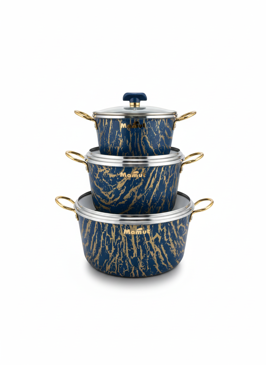 سرویس قابلمه گرانیتی ماموت | پخت سالم، طراحی مدرن، دوام بالا - تصویر 3