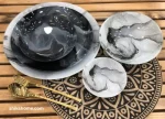سرویس 25 پارچه ارکوفام طرح نانسی مشکی - تصویر 4