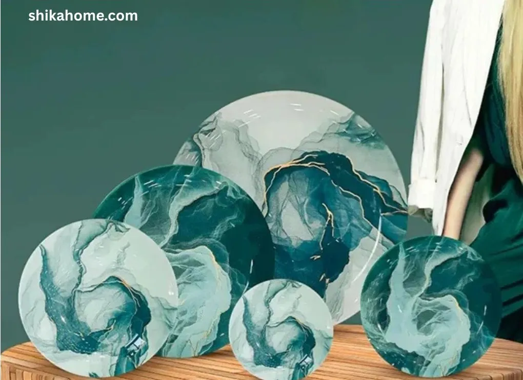 سرویس غذا خوری 25 پارچه ارکوفام طرح نانسی سبز رنگ