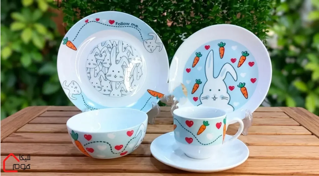 سرویس غذاخوری کودک طرح بانی آبی