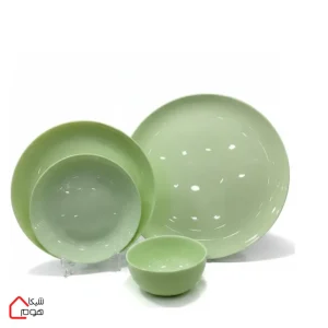 سرویس 26 پارچه گلدن اپال سبز قالب دیوالی