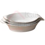 ظرف سرو لیمون چینی طرح خط طلایی