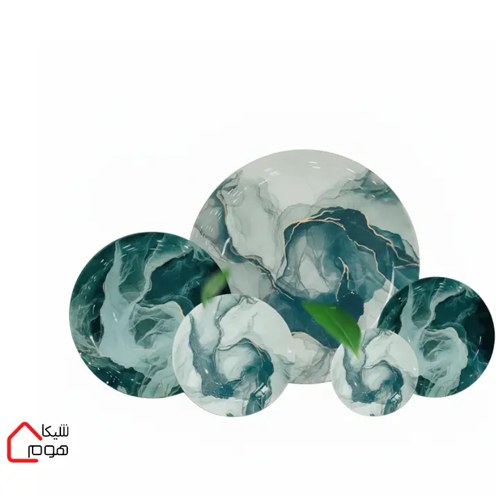 shikahome - 2026-09-05T105635.799 سرویس 25 پارچه ارکوفام طرح نانسی سبز
