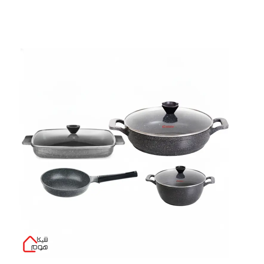 shikahome - 2026-09-10T152657.836 ست پخت و پز قابلمه و تابه کاندید مدل پروانه - تصویر 1